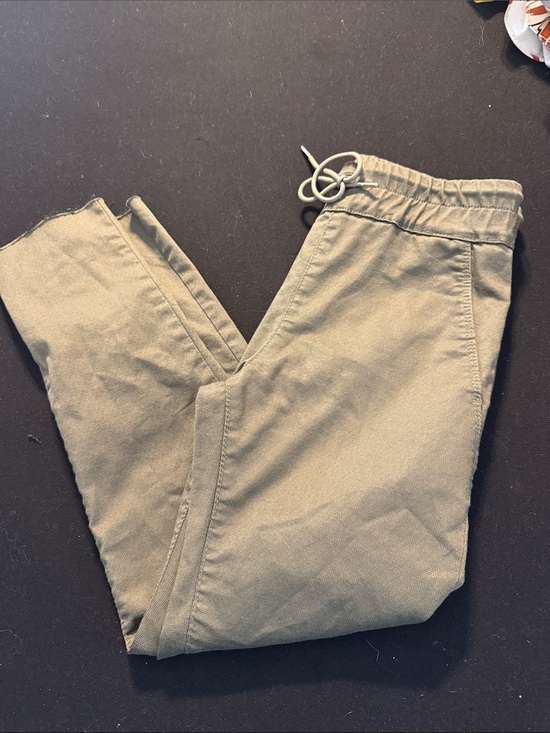 BEVY FLOG Pants - BEVY FLOG Women's Straight Leg Drawstring Pants - Olive Green